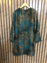 Chest 18.5  Length 36  Fabric Silk Smart Casual Branded Long Top for Women