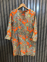 Chest 18  Length 37  Fabric Silk Trendy Look Imported Women Long Top