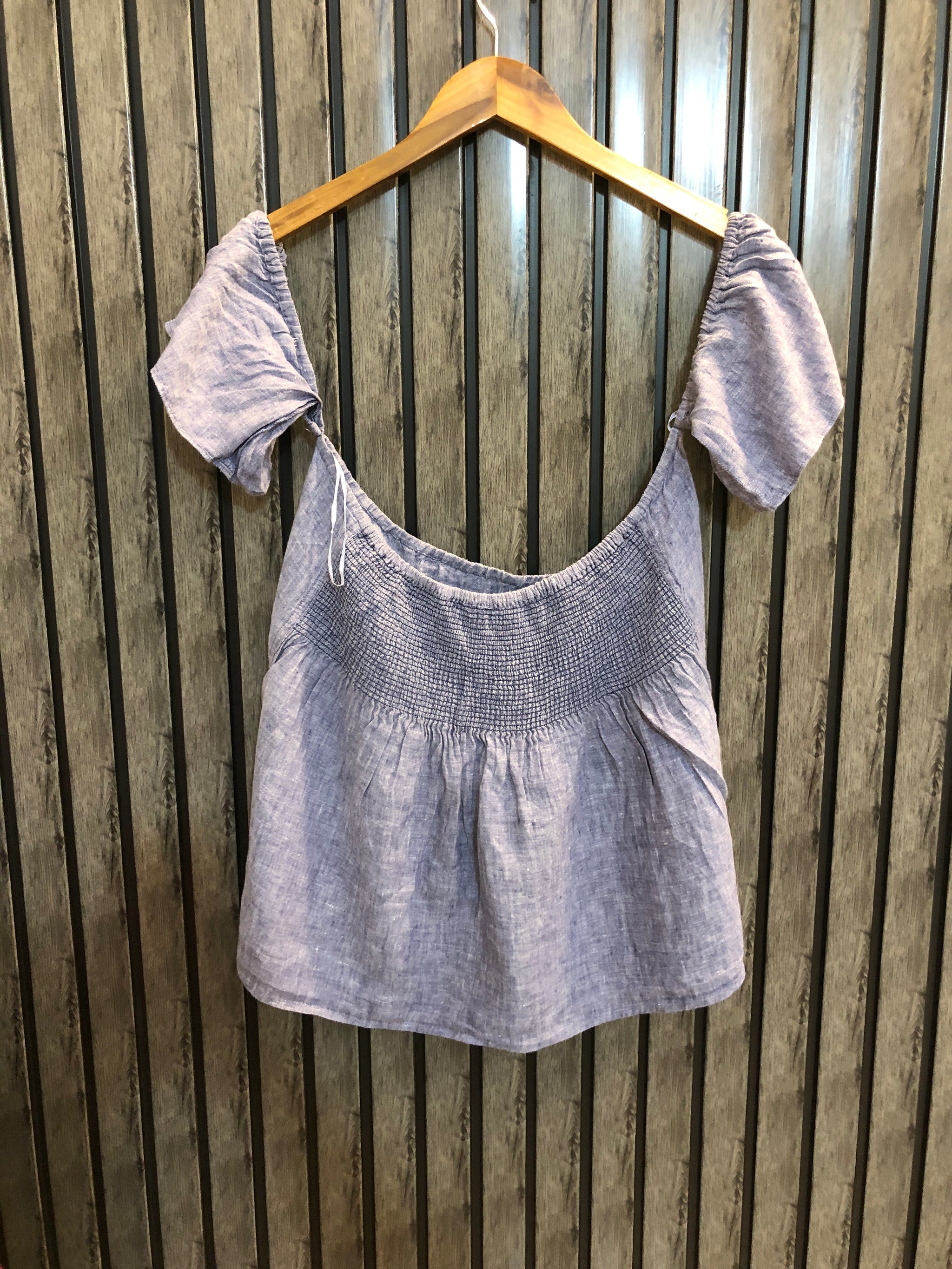 Chest Small To Medium  Length 16  Fabric Cotton Western Chic Women’s Half Sleeves Casual Top