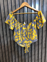 Chest 17  Length 11  Fabric Silk Designer Look Imported Western Half Sleeves Top