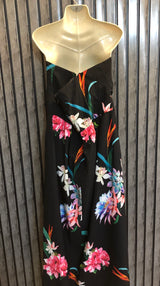 Chest Small  Length 44 To 54  Fabric Silk Imported Designer Western Long Maxi Dress