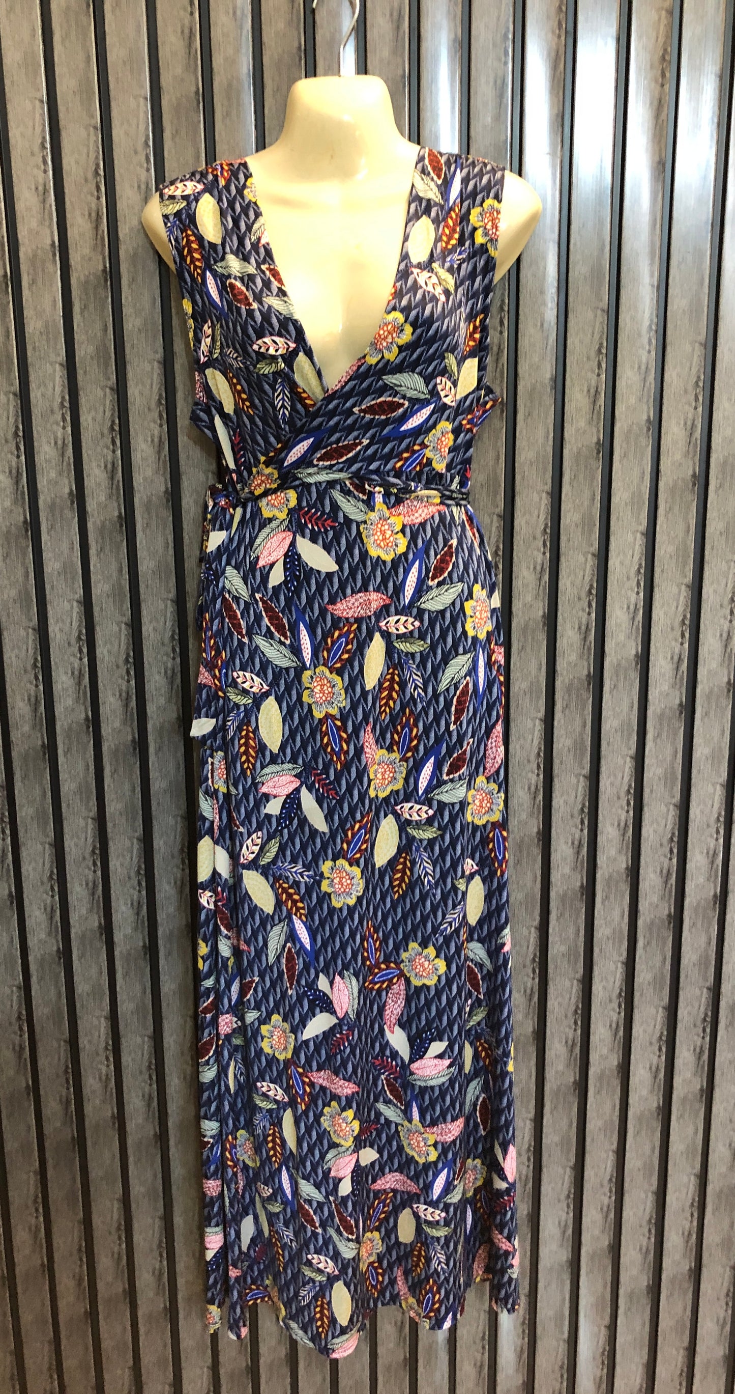 Chest 19  Length 53  Fabric Silk Jersey Trendy Western Branded Long Maxi Dress