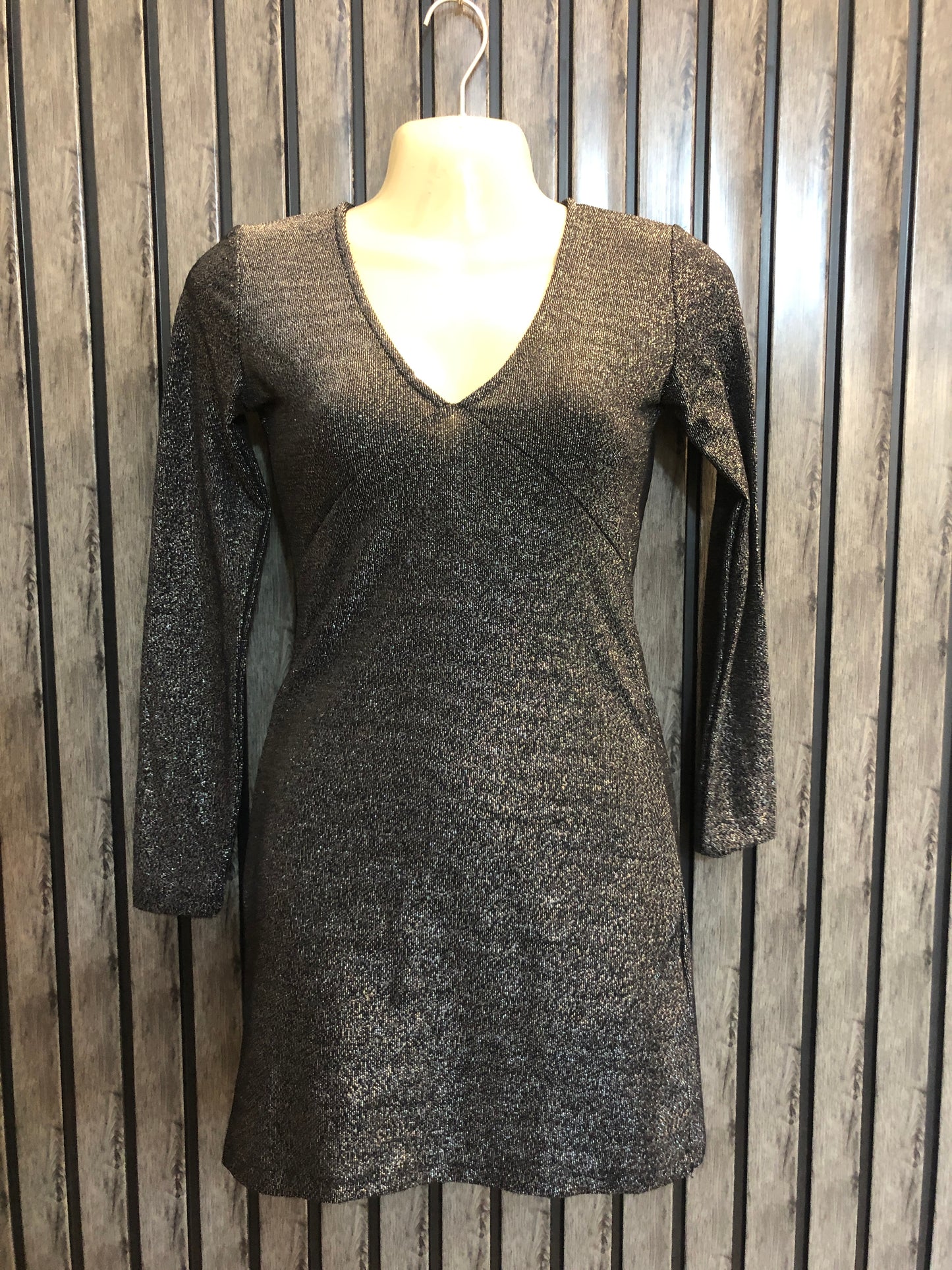 Chest 17  Length 28  Fabric Silk Jersey Trendy Western Brand Mini Dress for Party Wear